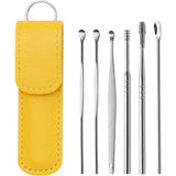 Ear Wax Cleaning Stainless steel tool Kit 6 Pcs