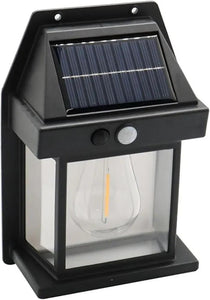 Motion Sensor Solar Sensor Lamp - Black Outdoor Lighting Solution