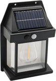 Motion Sensor Solar Sensor Lamp - Black Outdoor Lighting Solution
