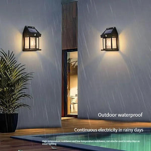 Motion Sensor Solar Sensor Lamp - Black Outdoor Lighting Solution