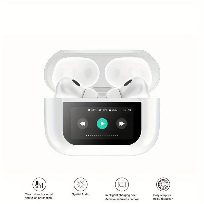 Earbuds Noise-Cancelling with Smart Touch LED