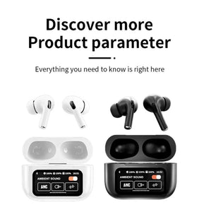 Earbuds Noise-Cancelling with Smart Touch LED