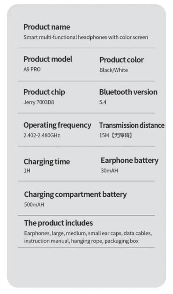 Earbuds Noise-Cancelling with Smart Touch LED