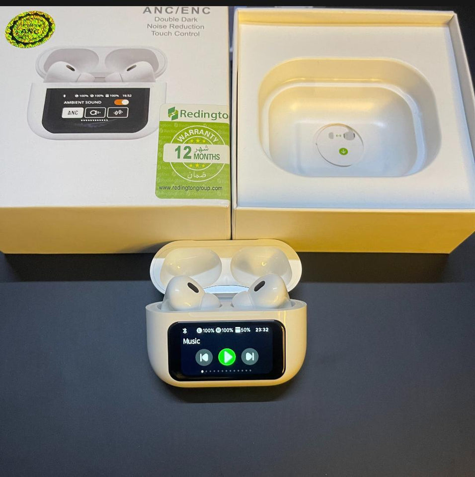 Earbuds Noise-Cancelling with Smart Touch LED
