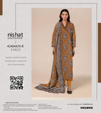 3 Pcs Women's Unstitched Printed Suit