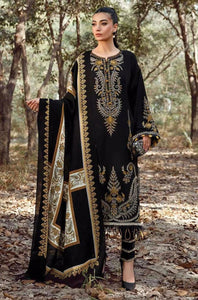 3 Pcs Women's Unstitched Embroidered Suit