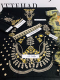 3 Pcs Women's Unstitched Embroidered Suit