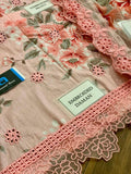 3 Pcs Women's Unstitched Embroidered Suit