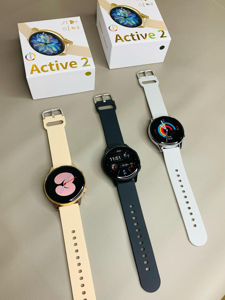Active 2 Pro Smartwatch | Waterproof Round Display | Bluetooth Call & Heart Rate Monitor | Multi-Sport Mode | Android Compatible