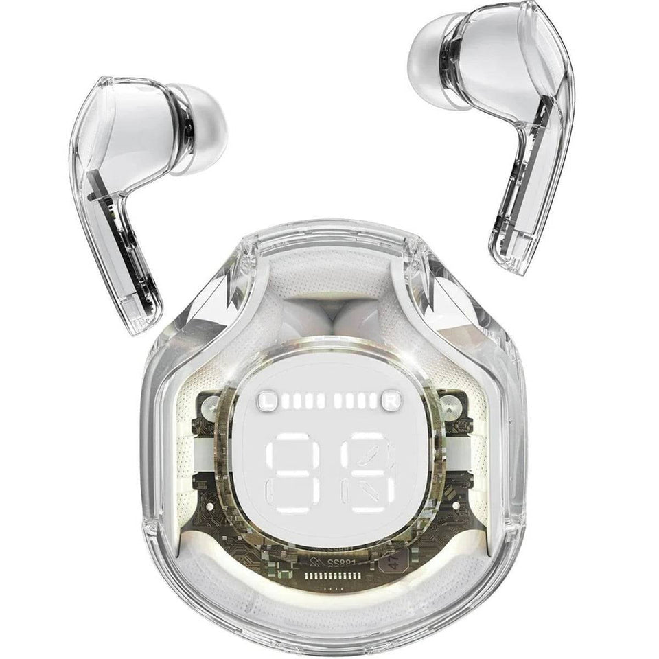 Air 39 Pro Transparent Wireless Earbuds | A39 Bluetooth 5.3 Headset | HiFi AirBuds with Deep Bass & Touch Control