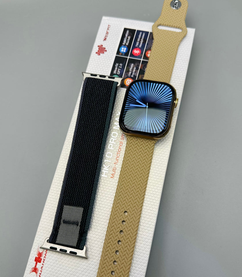 HK10 Pro Max Smartwatch | Super AMOLED Curved Display | AI ChatGPT | Bluetooth Calling & Headset Connectivity | Built-in Storage