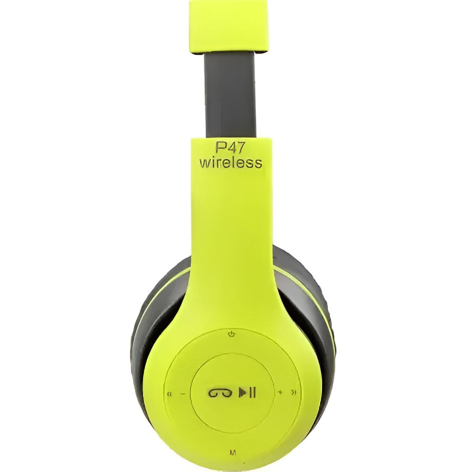 P47 Wireless Bluetooth Foldable Headset | 5-Hour Playtime | Crystal Clear Sound | Bluetooth 5.0 – Enhanced Audio Experience