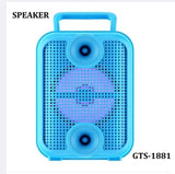 GTS-1881 GlowBeat 3-Inch Bluetooth Speaker with Dynamic Lighting Effects