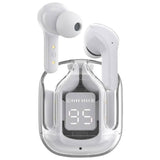 Air 31 TWS Wireless Earbuds – Transparent Bluetooth Earbuds, Airpods Style, Noise-Canceling, Premium Sound Quality with Free Pouch & Lanyard