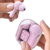 Air 31 TWS Wireless Earbuds – Transparent Bluetooth Earbuds, Airpods Style, Noise-Canceling, Premium Sound Quality with Free Pouch & Lanyard
