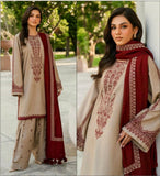 3 Pcs Women's Unstitched Embroidered Suit