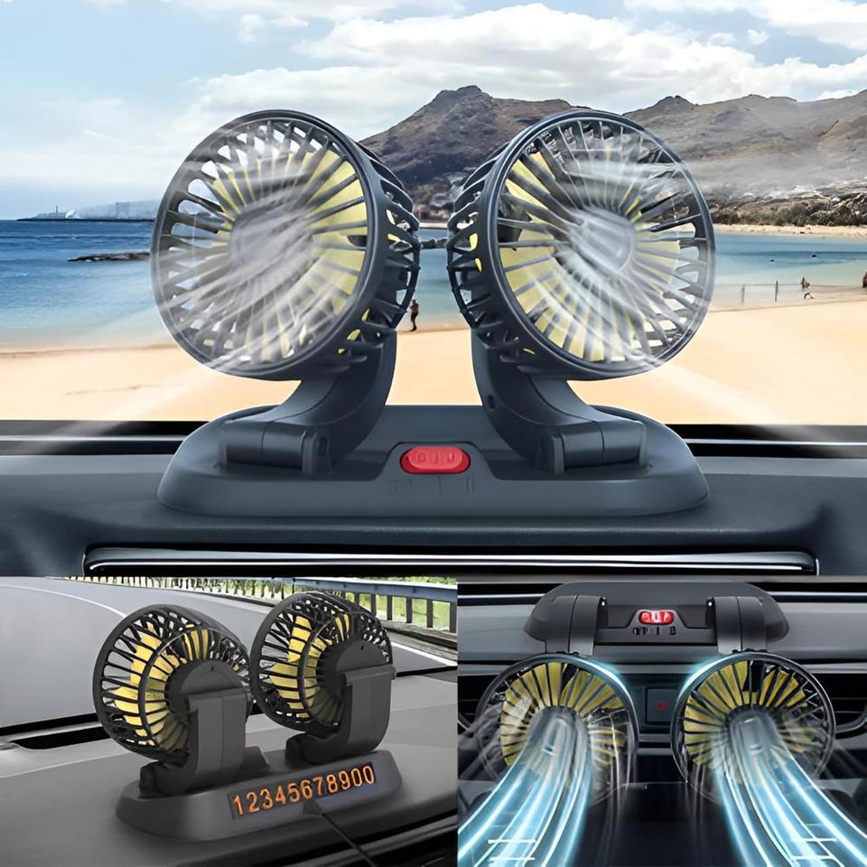 Dashboard Cooling Dual Head Fan